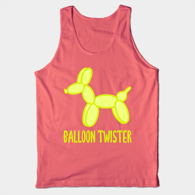 Balloon Twister! (Chartreuse) Tank Top by KelseyLovelle